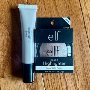 *NEW ELF Cosmetics Liquid Highlighter and Baked Highlighter in Moonlight Pearls